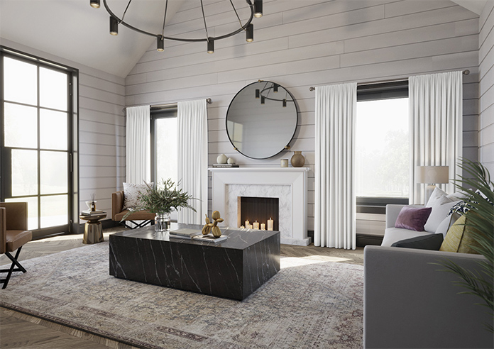 Medina, White - Made to Measure Curtains - Image 7